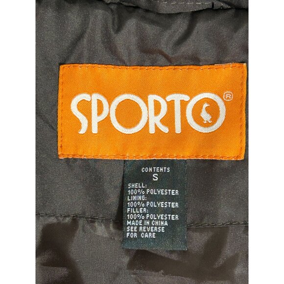 Sporto Women's Quilted Puffer Vest in Brown - Sz S - Picture 4 of 6